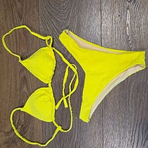 MYA YELLOW TERRY BIKINI.    #6920